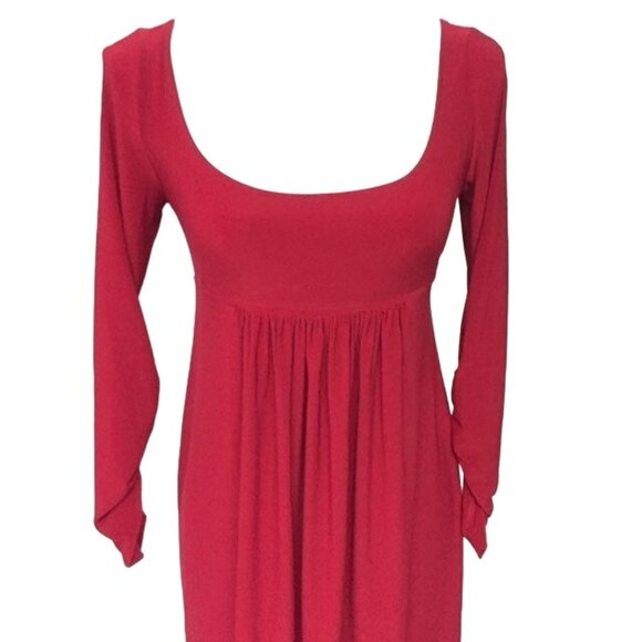 Norma Kamali Dress Womens S Used Red Stretch Excellent Used Condition - Picture 4 of 15